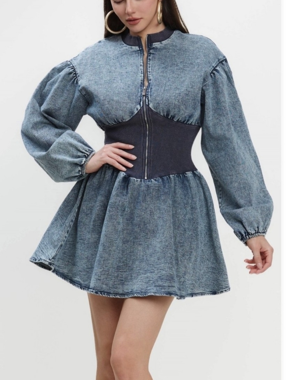 Paulina's Fashion Boutique Vintage Charm Jean Dress